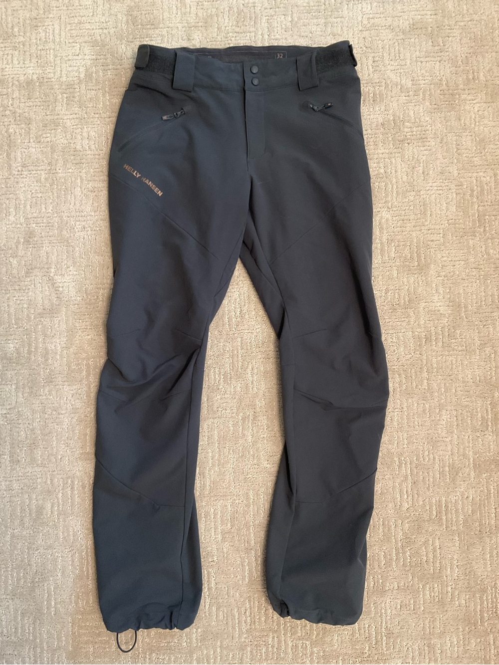 Helly Hansen Men Odin Softshell Pants Gray 32 EUC Expert Alpine Ski Hiking
